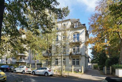 Striesen, ruhig & grün: Balkon + Dusche