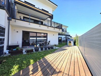 Neuwertige Gartenwohnung mit Carport und TOP Ausstattung!