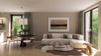Neues Wohnglück in Stuttgart-West: EH 40 QNG-Neubau, 4 Zimmer mit Garten, Eigentumswohnung zum Kauf