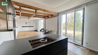 Neuer Preis! Schöne DG-Wohnung in ruhiger Lage mit hochwertiger Küche &amp; Balkon. Videorundgang vorhanden.