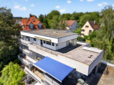 Penthouse-Wohnung mit Dachgarten am Ulmer Safranberg