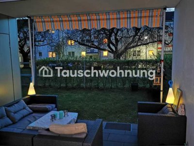Tauschwohnung: Wunderschöne 2 Zimmer Wohnung mit Terrasse und  Garten