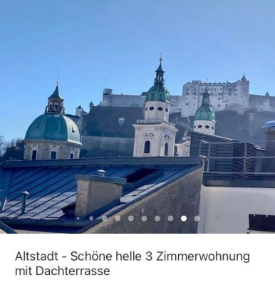 Altstadt; Schöne helle 3 Zimmerwohnung mit Dachterrasse