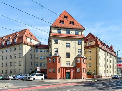 Denkmalschutz: Gepflegte 2-Zimmer-Wohnung in beliebter Wohnlage des Hechtviertels in Dresden
