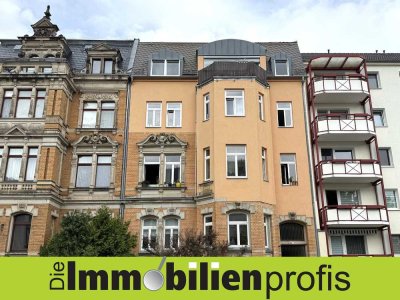 3127 - Repräsentative 2-Zimmer-Wohnung mit Balkon in Plauen