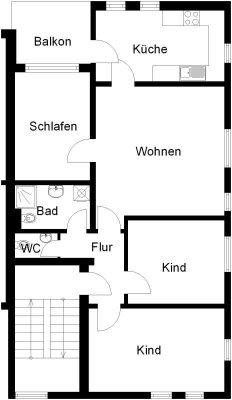 Preisgünstige und geräumige 4-Zimmer-Wohnung