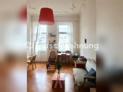 Tauschwohnung: Sehr schöne Altbauwohnung im Zentrum; Balkon, Parkett, Stuck