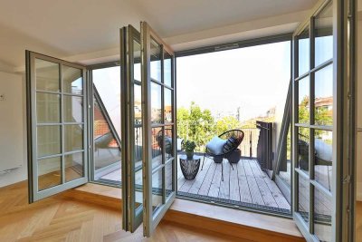 Dachpalast "Rosa" - 4 Zimmer, Dachterrasse, Kamin, Klimaanlage - Fitness & Sauna !