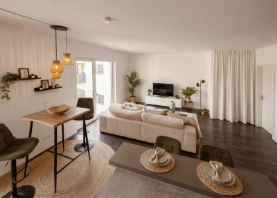 Hochwertig möblierte 3-Zi.-Wohnung · Panoramablick ins Grüne · Internet inklusive · Würzburg Hubland