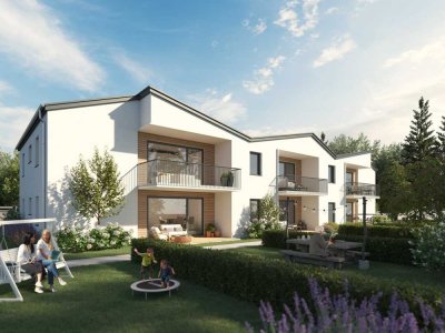 Besondere Erdgeschosswohnung mit Terrasse und eigenem Garten nahe der Seenlandschaft in Pouch