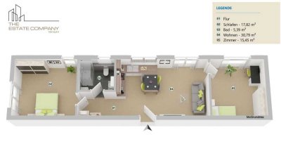 Neubau 3-Zimmer-Dachgeschosswohnung