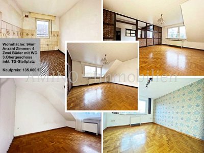"Großzügige 4 Zimmer-Wohnung" inkl. TG-Stellplatz
+++PROVISIONSFREI+++