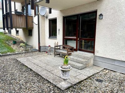 möbliertes 1-Zimmer-Appartement im EG mit Terrasse, WiFi.