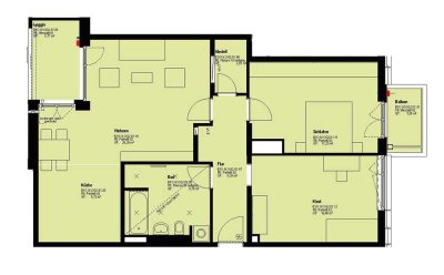 3-Zimmer-Wohnung mit Loggia & Balkon – großzügiges Wohnen in begehrter Lage