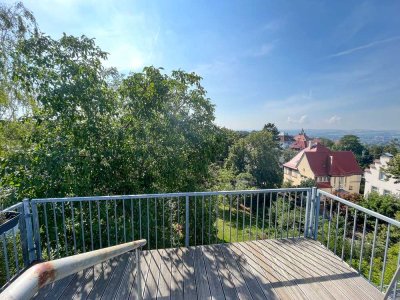 *Moderne Maisonette-Wohnung mit schönem Blick über die Dächer Dresdens*
