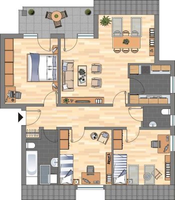 Demnächst frei! 4-Zimmer-Wohnung in Bergkamen Nordberg