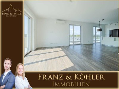 Niederdorfelden | 3-Zimmer Penthousewohnung mit Dachterrasse, Klimaanlage und Luxus-Einbauküche