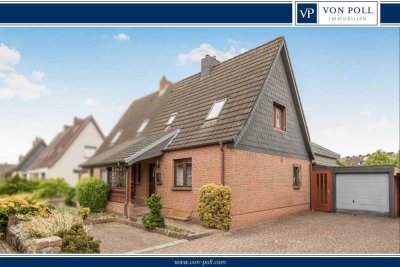 Familienfreundliche Doppelhaushälfte in beliebter Wohnlage (Borby) mit Kaminofen & Garage