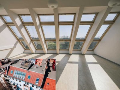 Dachgeschosswohnung mit Dachterrasse am historischen Arnimplatz – Zukauf eines Rohlings möglich