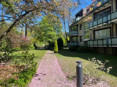 Charmante 2 Zimmer-Wohnung im Hochparterre mit Terrasse und Gartenblick