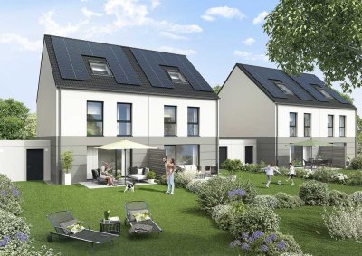 *FAMILIENFREUNDLICH, IN DIREKTER WALDNÄHE* Doppelhaushälfte mit Wärmepumpe, PV und Fußbodenheizung