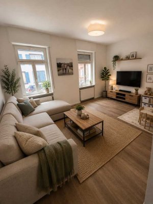 Kernsanierte 2-Zimmer-Wohnung mit zusätzlichem Büroraum und Garage - Erstbezug