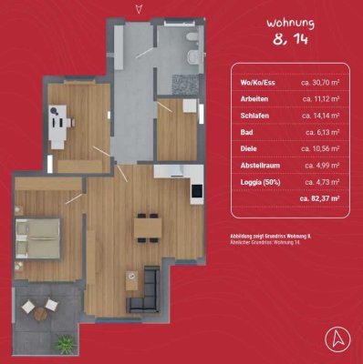 *Toplage*Teilmöbliert*Gelegenheit*3 Zimmer*NeubauKfw55*Aufzug*Tiefgarage*E-Lade-Wallbox*