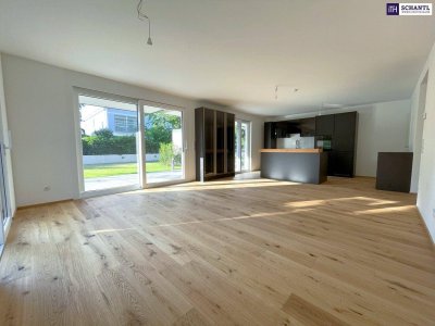 *Summer SALE* Mehr Raum. Mehr Ruhe. Mehr Garten: Exklusive 4-Zimmer-Wohnung in höchster Qualität am Marchfeldkanal!