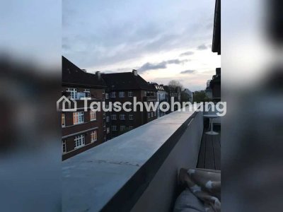 Tauschwohnung: Helle 2-Zimmer Altbauwohnung in Eppendorf + Südbalkon