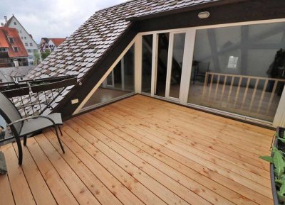 Historisches Haus mit Dachterrassen im Fischerviertel