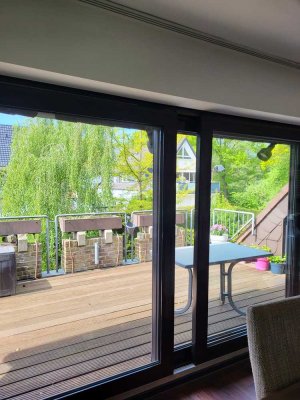 Attraktive Fünf-Zimmer Penthousewohnung mit Kamin im Stadtkern von Münster