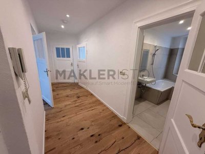 **Frisch modernisierte 3-Zimmer-Wohnung mit Loggia & Tageslichtbad in Reudnitz**