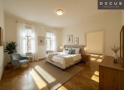 WUNDERSCHÖNE STADTWOHNUNG FÜR ALTBAULIEBHABER MIT BLICK INS GRÜNE | 3 ZIMMER | CA. 104 m² | 2.OG | GEIDORF | STADTPARK
