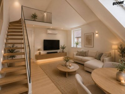 Stilvolle Dachgeschosswohnung mit großzügiger Terrasse in absoluter Bestlage des 3. Bezirks