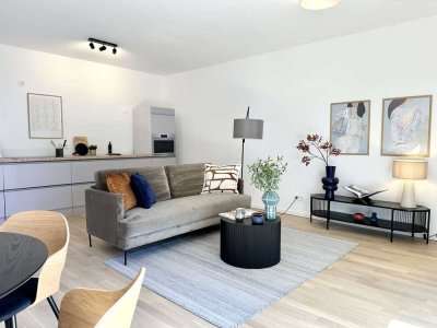 Sofort bezugsfertige 4-Zi.-Whg mit 2 Bädern, Balkon & exklusivem Foyerdesign nahe Medienhafen