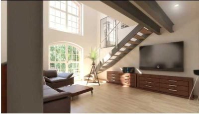 Außergewöhnliche, exklusive und neuwertige 3,5-Zimmer-Maisonette-Wohnung mit Balkon in Leipzig