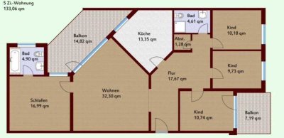 Großzügige 5-Zimmer Wohnung in Laatzen