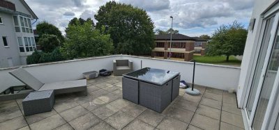 Geschmackvolle 3-Raum-Wohnung mit moderner Innenausstattung mit Terrasse und Einbauküche in Eschborn