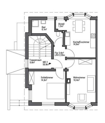 Kernsanierte Wohnung