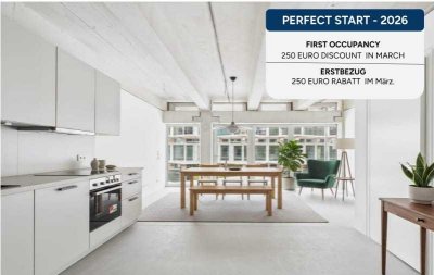 Mietrabatt - Erstbezug: 2-Zimmer Wohnung mit EBK & Balkon, 5 Min. zur U5