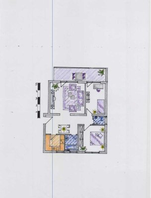 Skylineblick ***Helle 3-Zimmer Wohnung mit Balkon im 6. OG in Rodgau