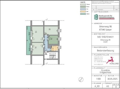 Schöne 3-Zimmerwohnung in Speyer, Birkenweg 98, Erdgeschoss rechts