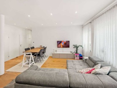 Modernes Wohnglück am Kappelberg, renovierte 3 Zimmer Perle mit Gemeinschaftsgarten