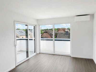 Neubau-Erstbezug! Hochwertige, helle 2-Zimmer-Wohnung mit 2 Dachterrassen, Küche, Stellplatz, Klima