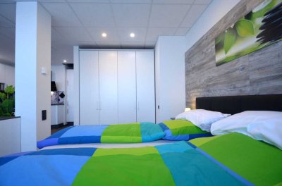 Modernes 1-Zimmer-Penthouse-Wohnung, komfortabel ausgestattet, Innenstadt Offenbach