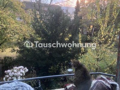 Tauschwohnung: 2,5 Zimmer mit Balkon, Blick auf Innenhof/Garten