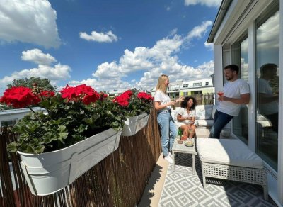 NEUBAU DONAUSTADT - Möbiliert - BJ 2016 - 2 Zimmer - ca. 50 m² NFL - Wohnküche - Balkon