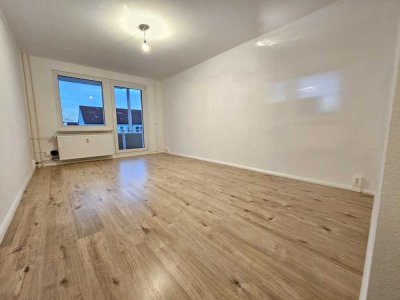 Hier lässt es sich schön Leben, mit Balkon und Einbauküche
