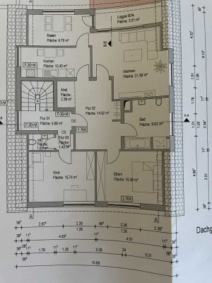 Modernisierte 3,5 Raum-DG-Wohnung mit Balkon in Recklinghausen (Kreis)
