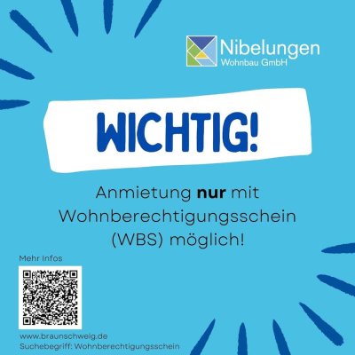 Pregelstr. 10, 4 R - 3 Zimmer Wohnung mit Loggia aus der Modernisierung. Anmietung mit WBS!!